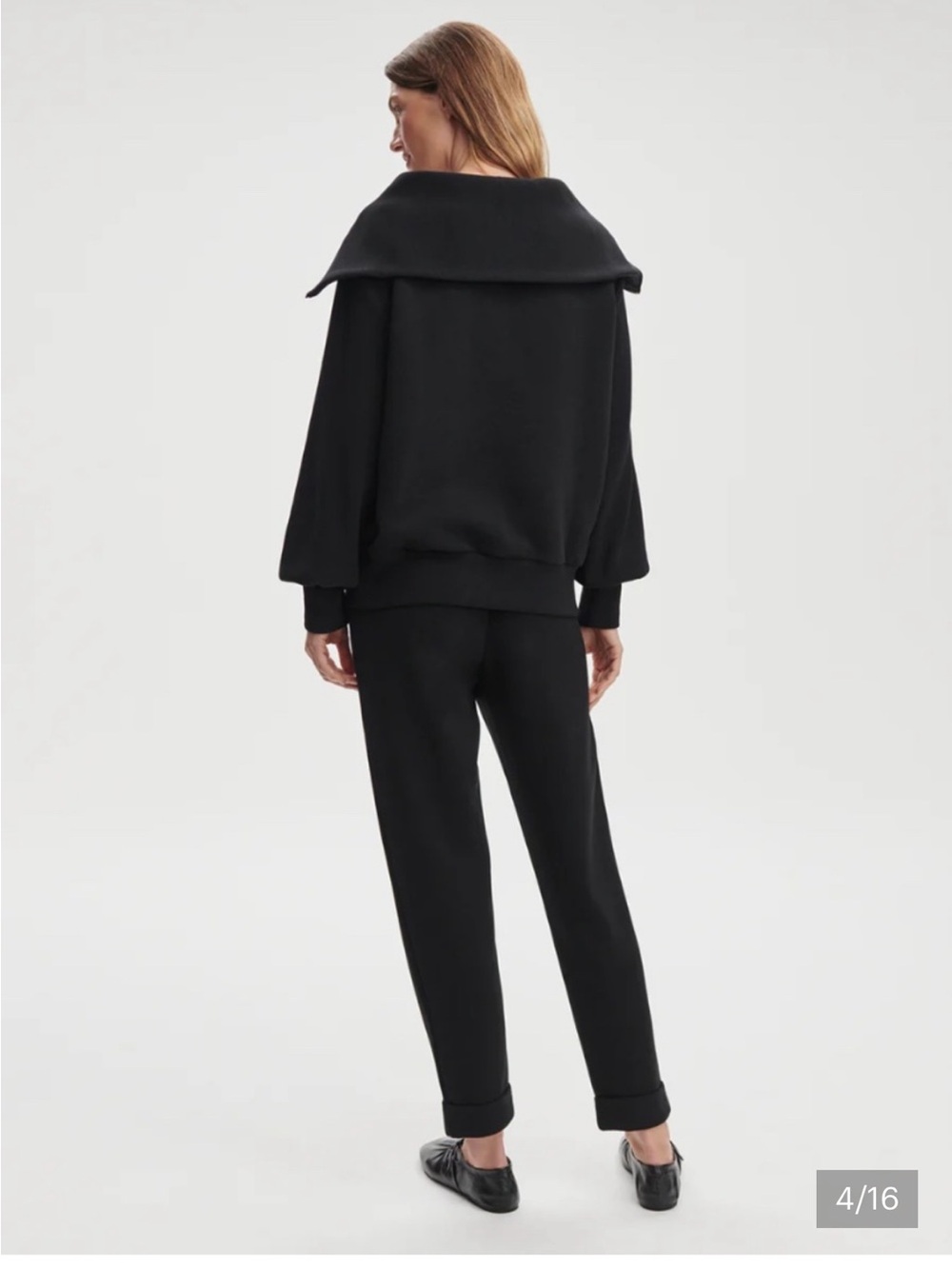 Varley Vine Black Half-Zip Pullover Sweater - Picture 3 of 3